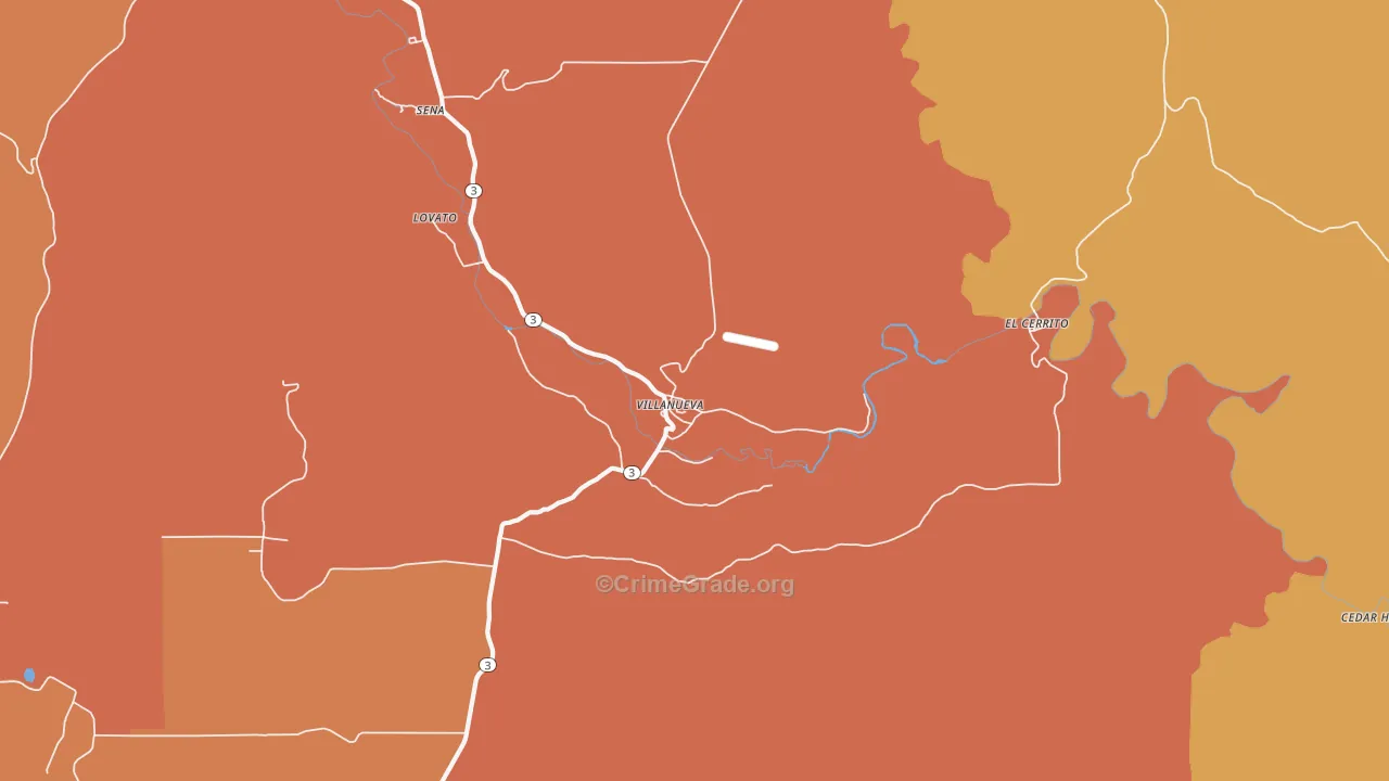87583, NM Map of Vehicle Theft Rates