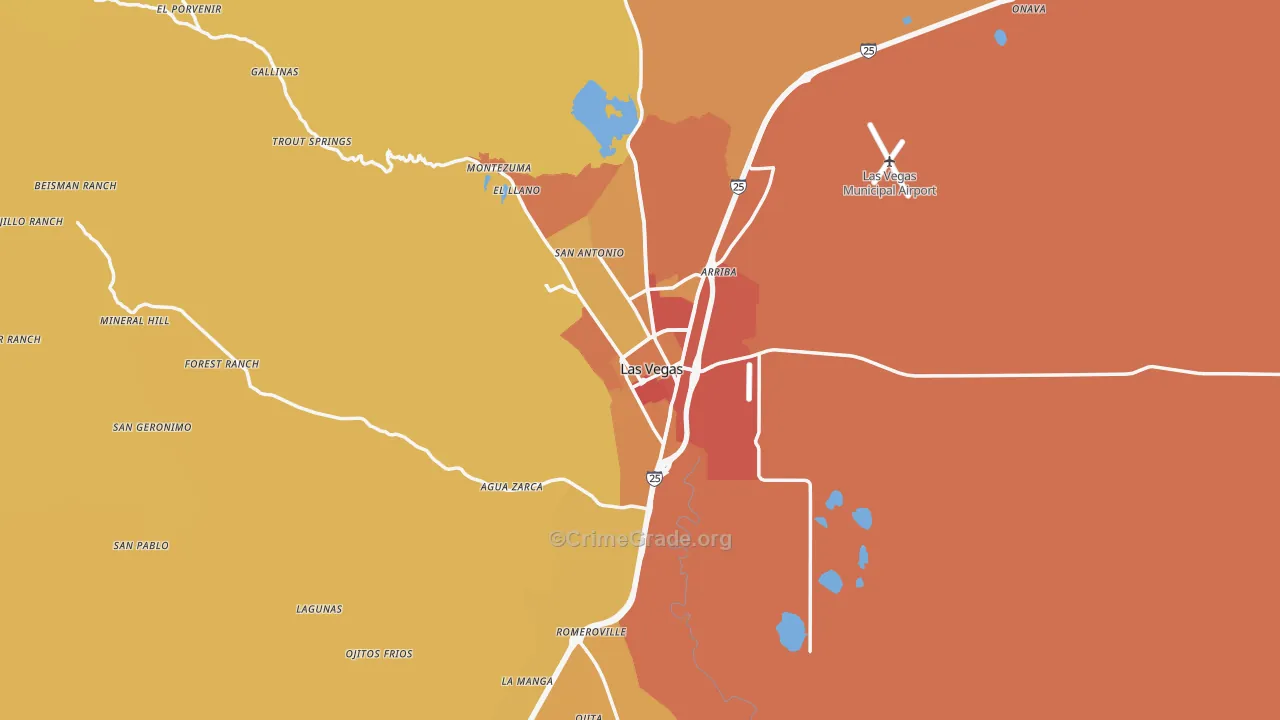 87701, NM Map of Vehicle Theft Rates