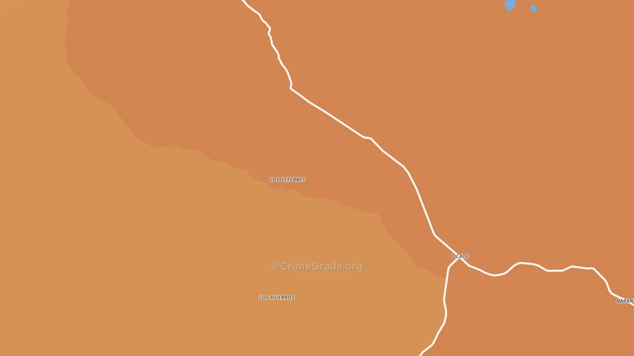 87734, NM Map of Vehicle Theft Rates