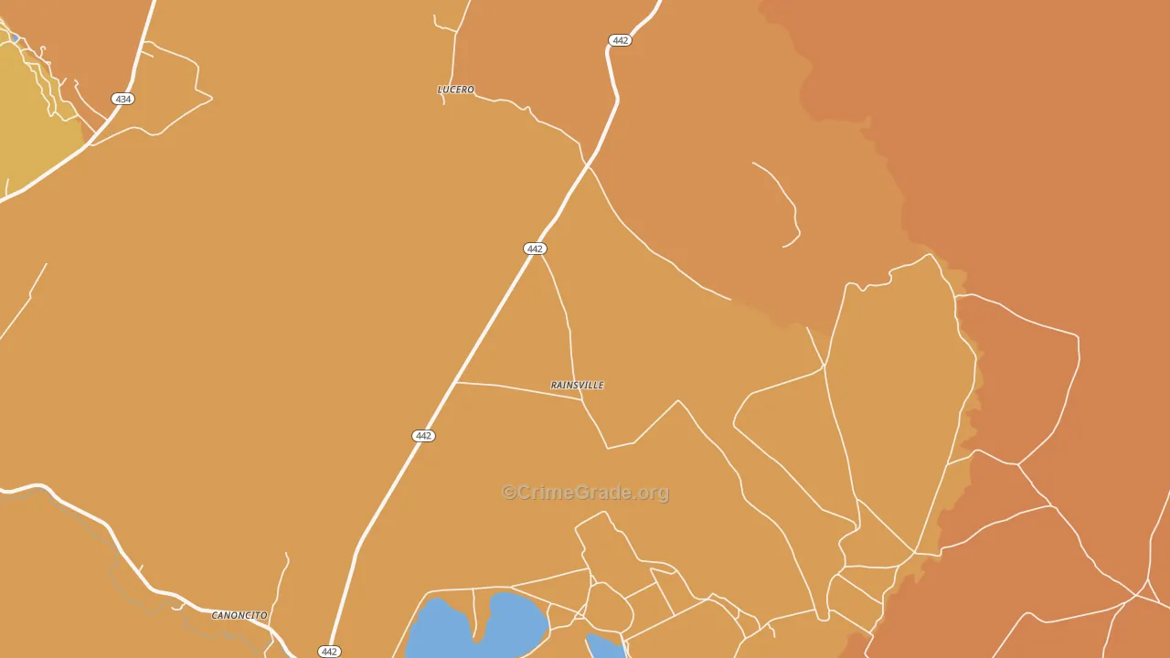 87736, NM Map of Vehicle Theft Rates