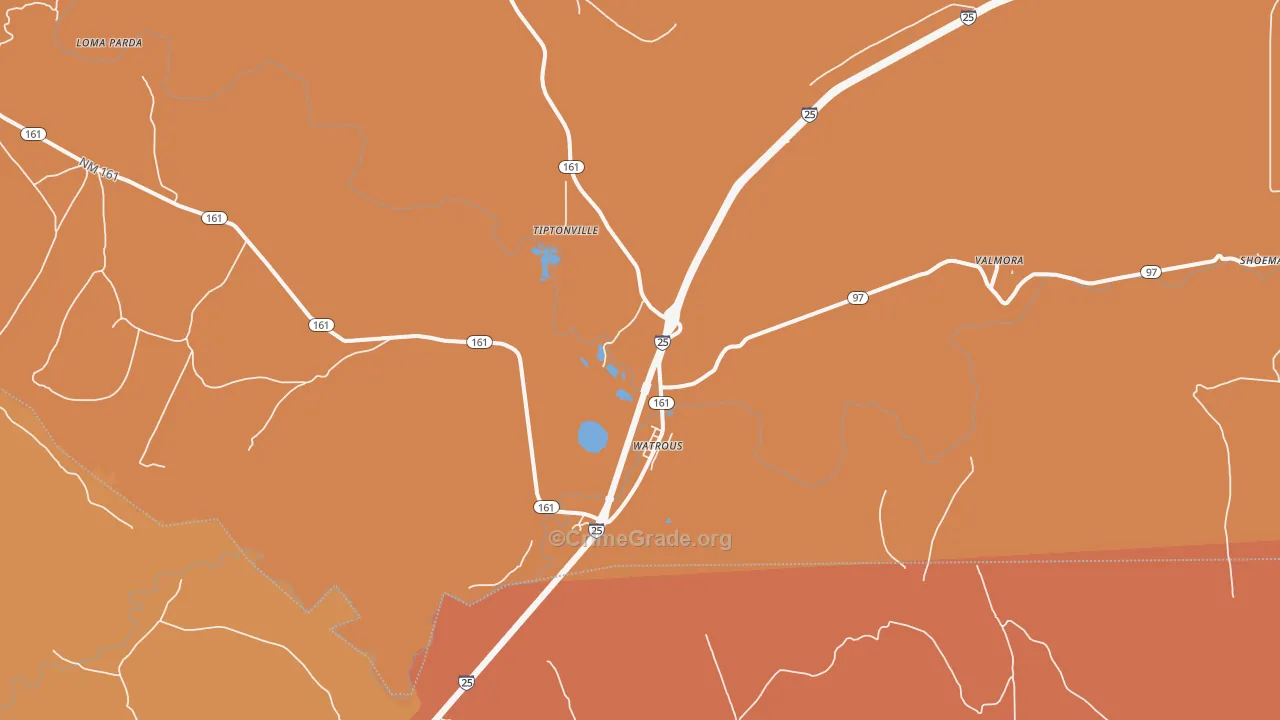 87753, NM Map of Vehicle Theft Rates
