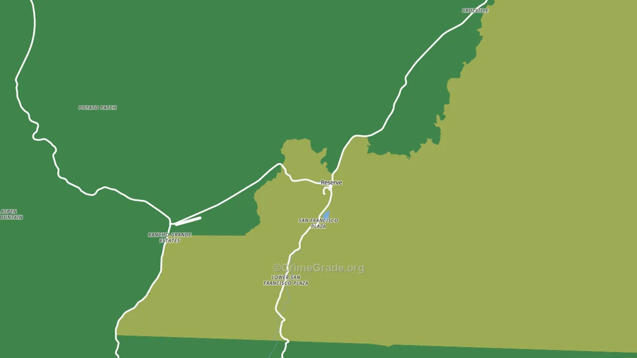 87830, NM Map of Vehicle Theft Rates