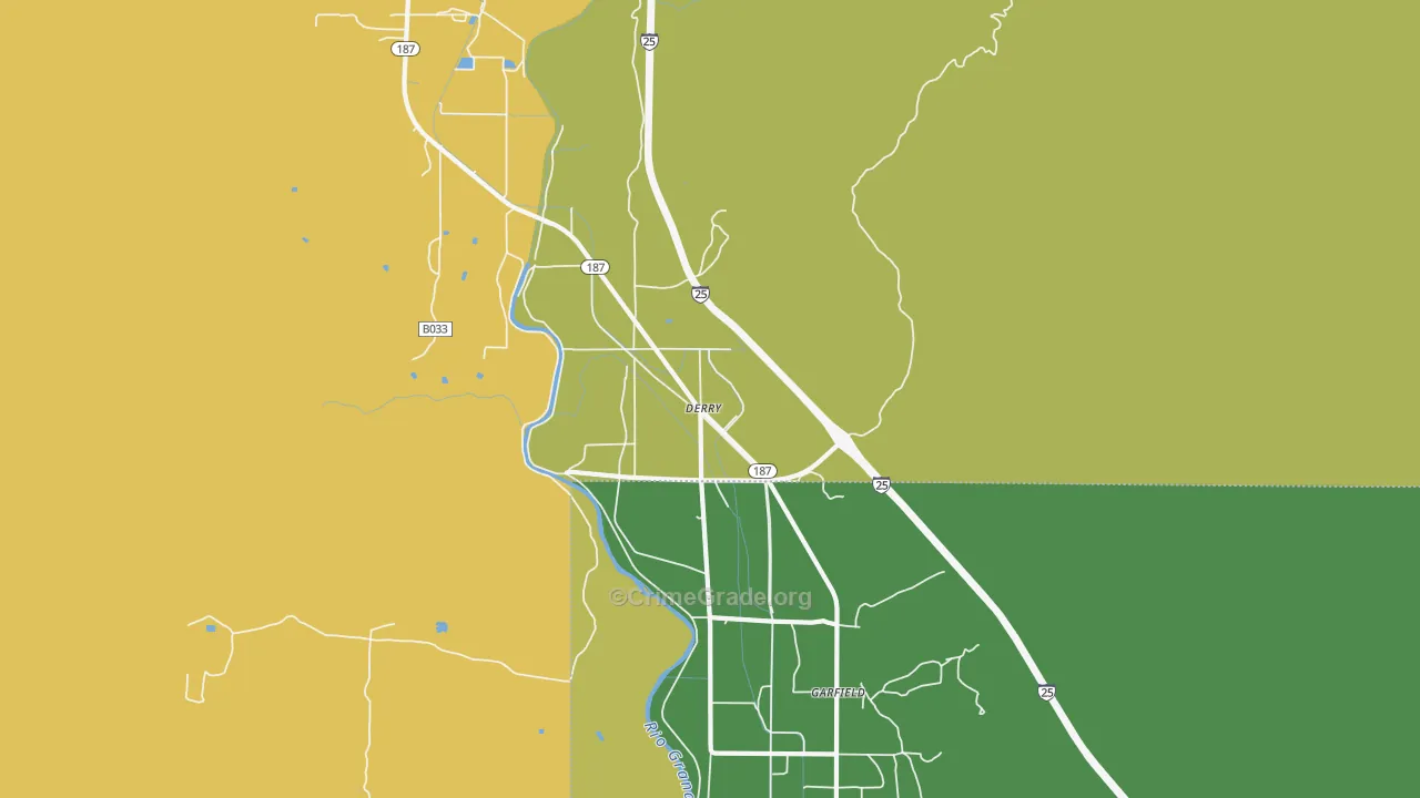 87933, NM Map of Vehicle Theft Rates