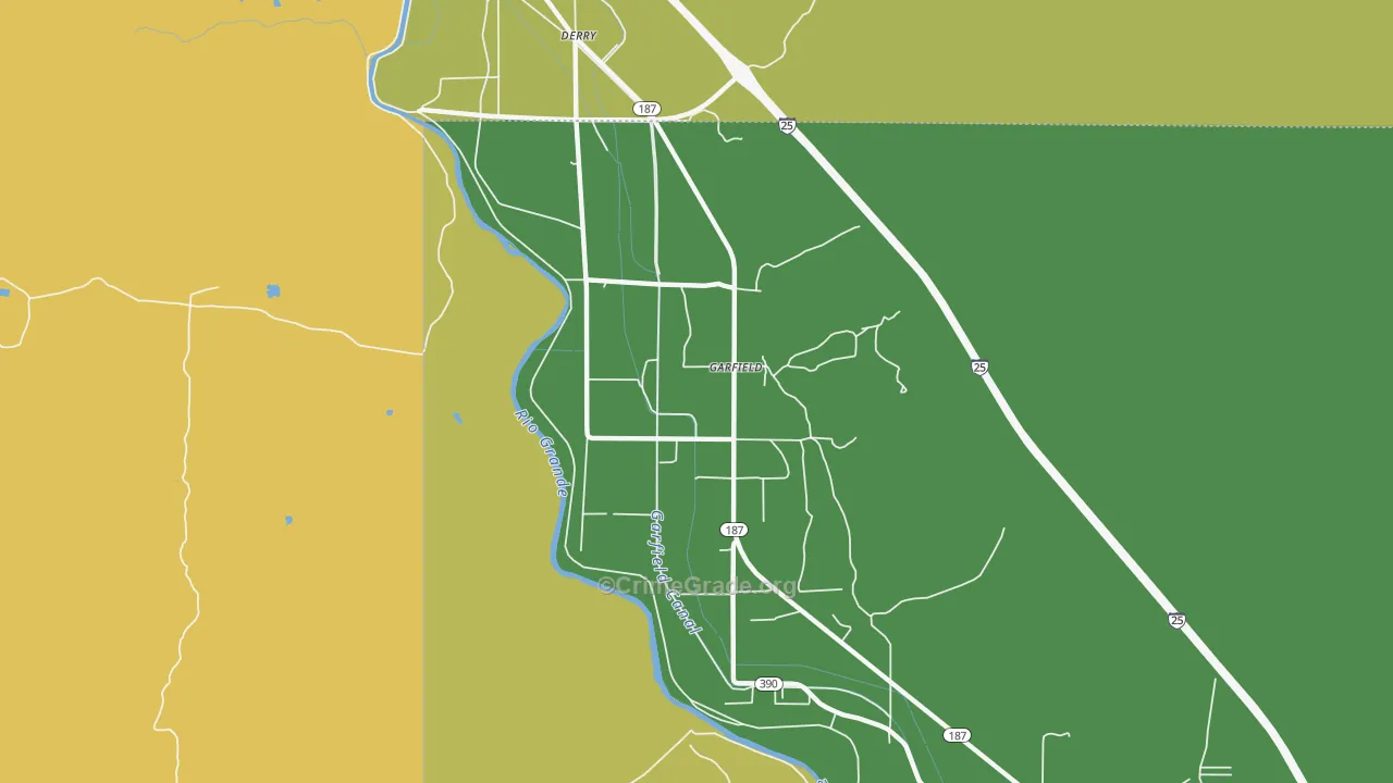 87936, NM Map of Vehicle Theft Rates