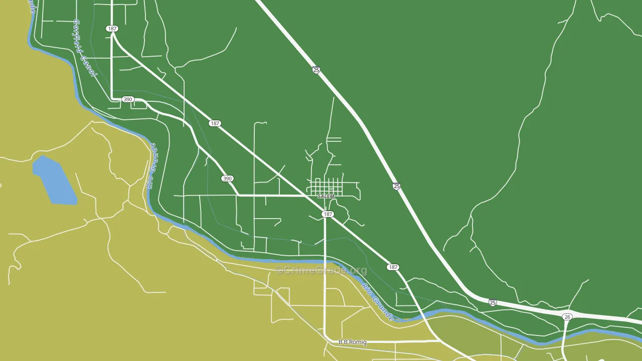 87941, NM Map of Vehicle Theft Rates