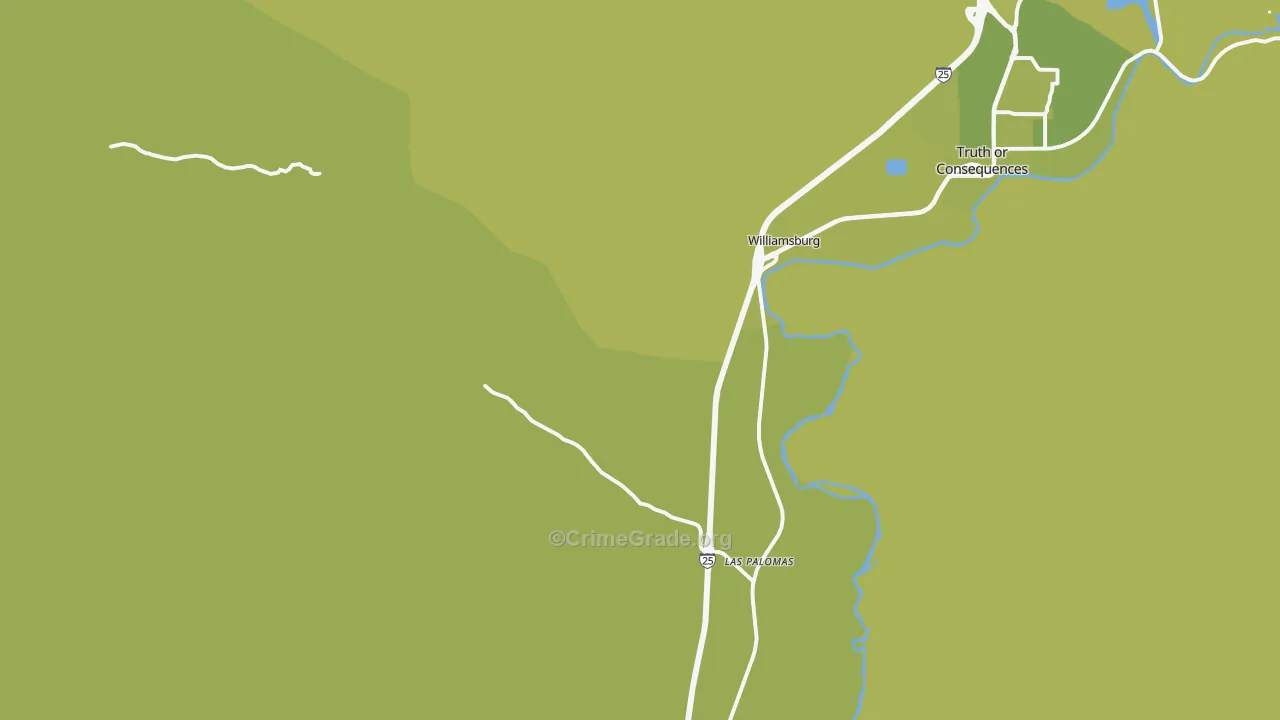 87942, NM Map of Vehicle Theft Rates