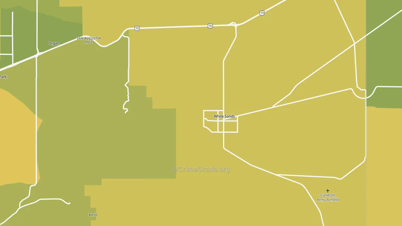88002, NM Map of Vehicle Theft Rates