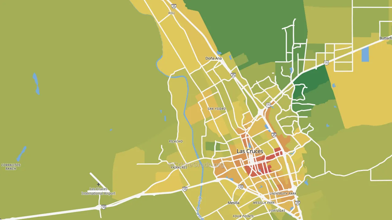 88007, NM Map of Vehicle Theft Rates