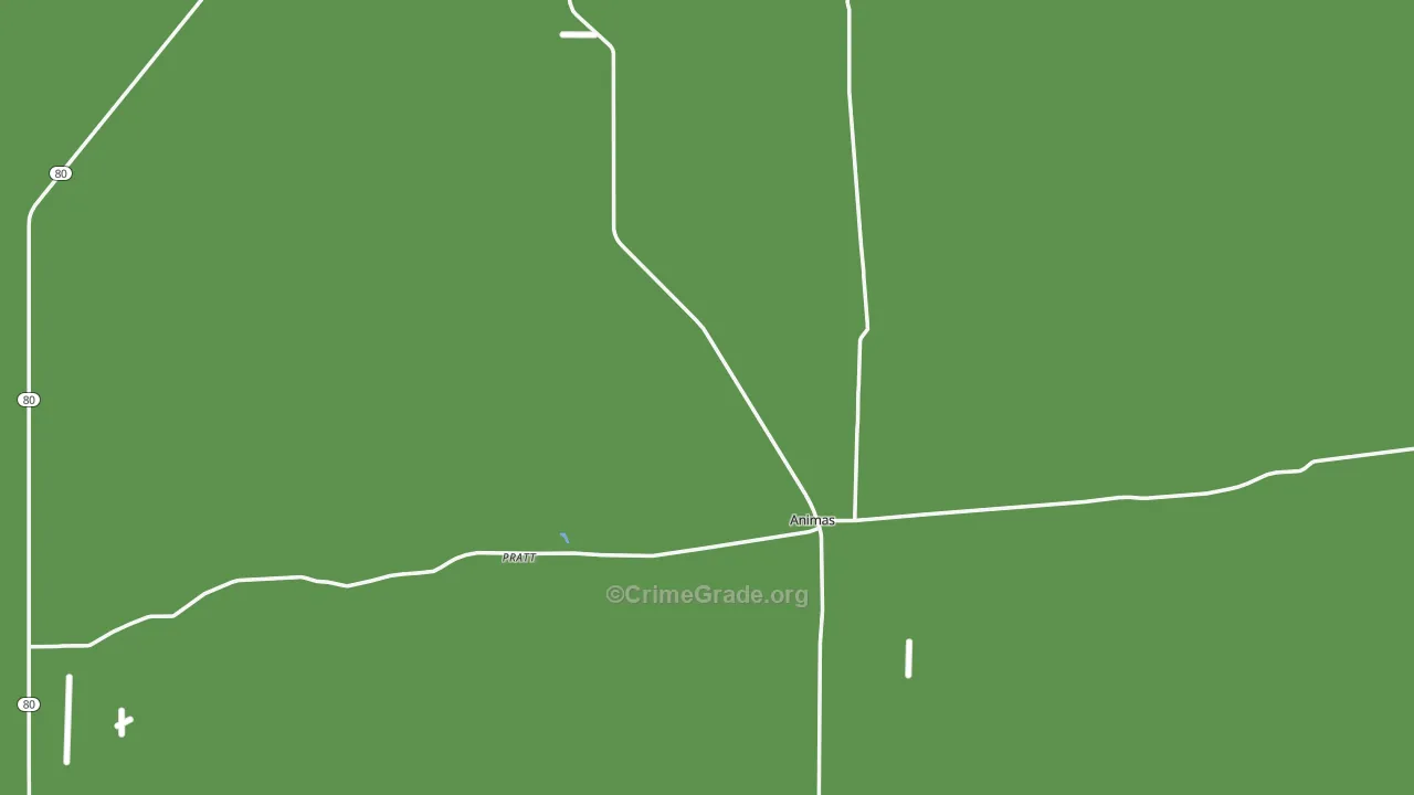 88020, NM Map of Vehicle Theft Rates