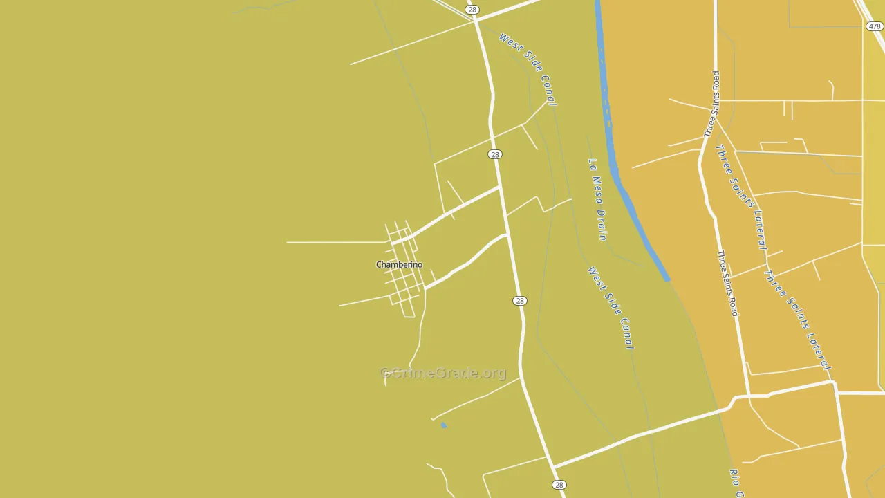 88027, NM Map of Vehicle Theft Rates