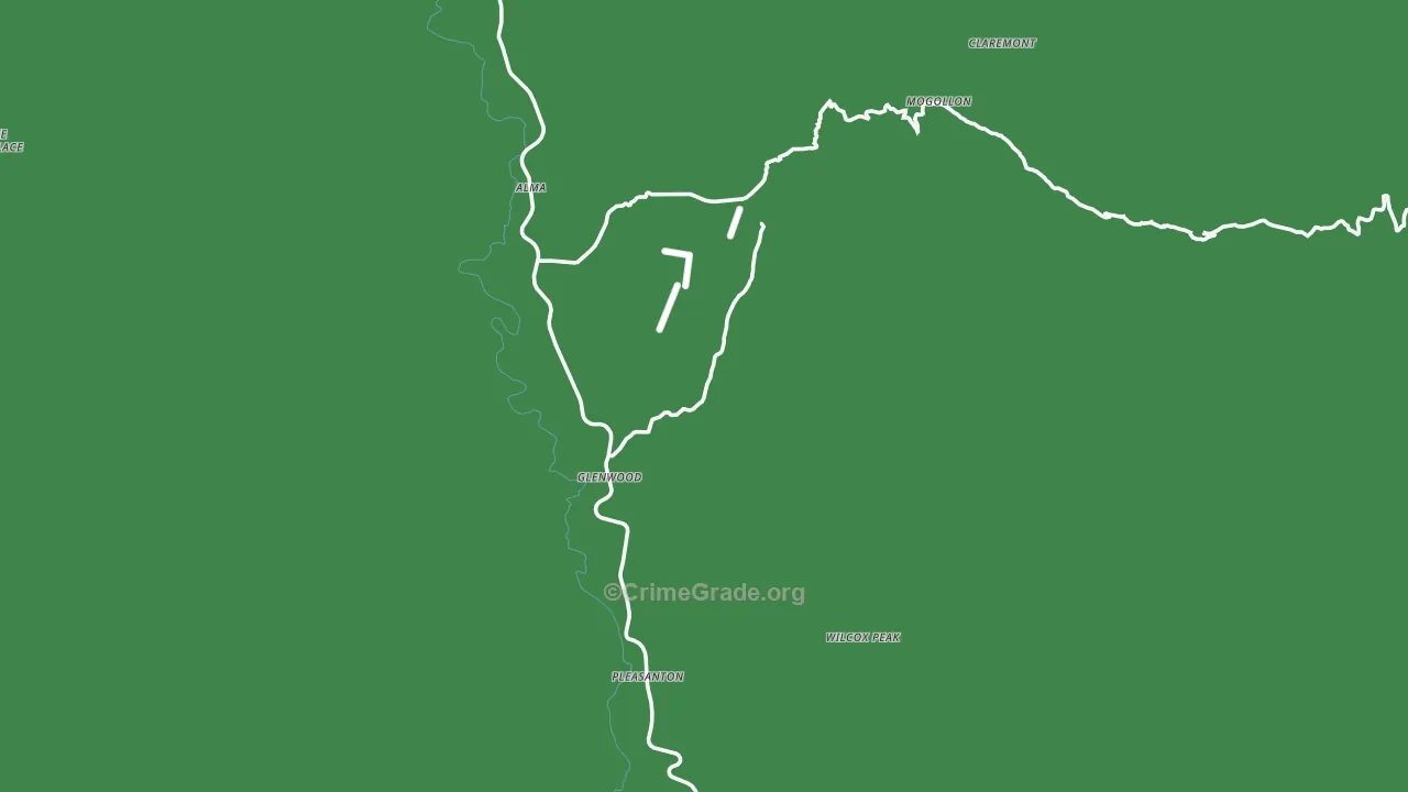 88039, NM Map of Vehicle Theft Rates
