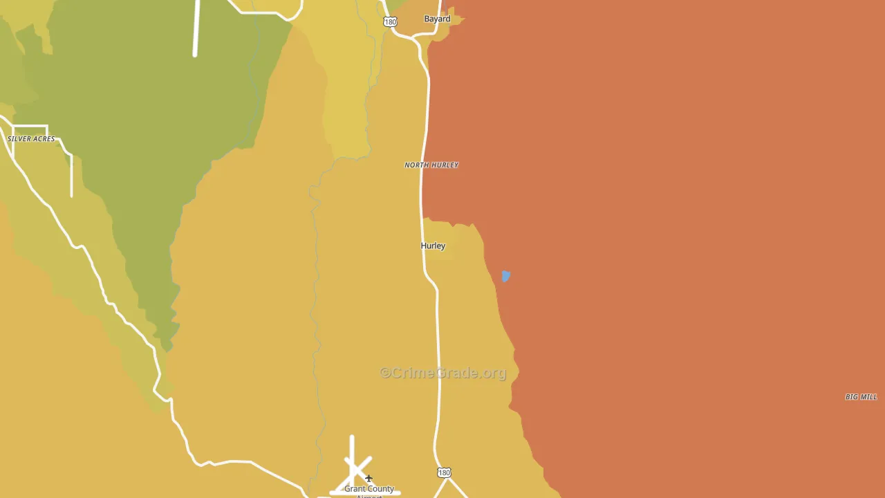 88043, NM Map of Vehicle Theft Rates
