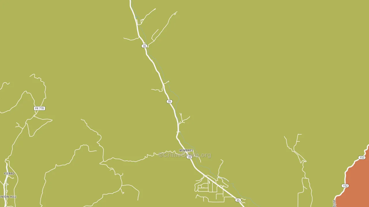 88049, NM Map of Vehicle Theft Rates