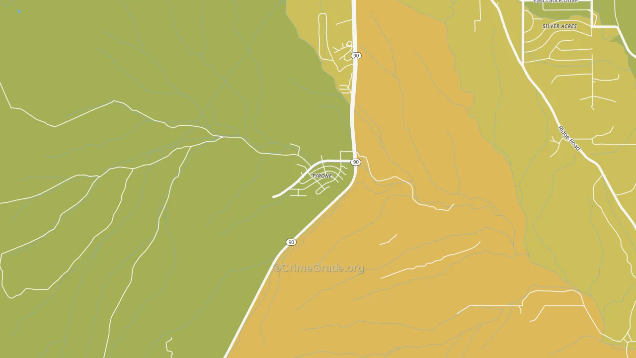 88065, NM Map of Vehicle Theft Rates