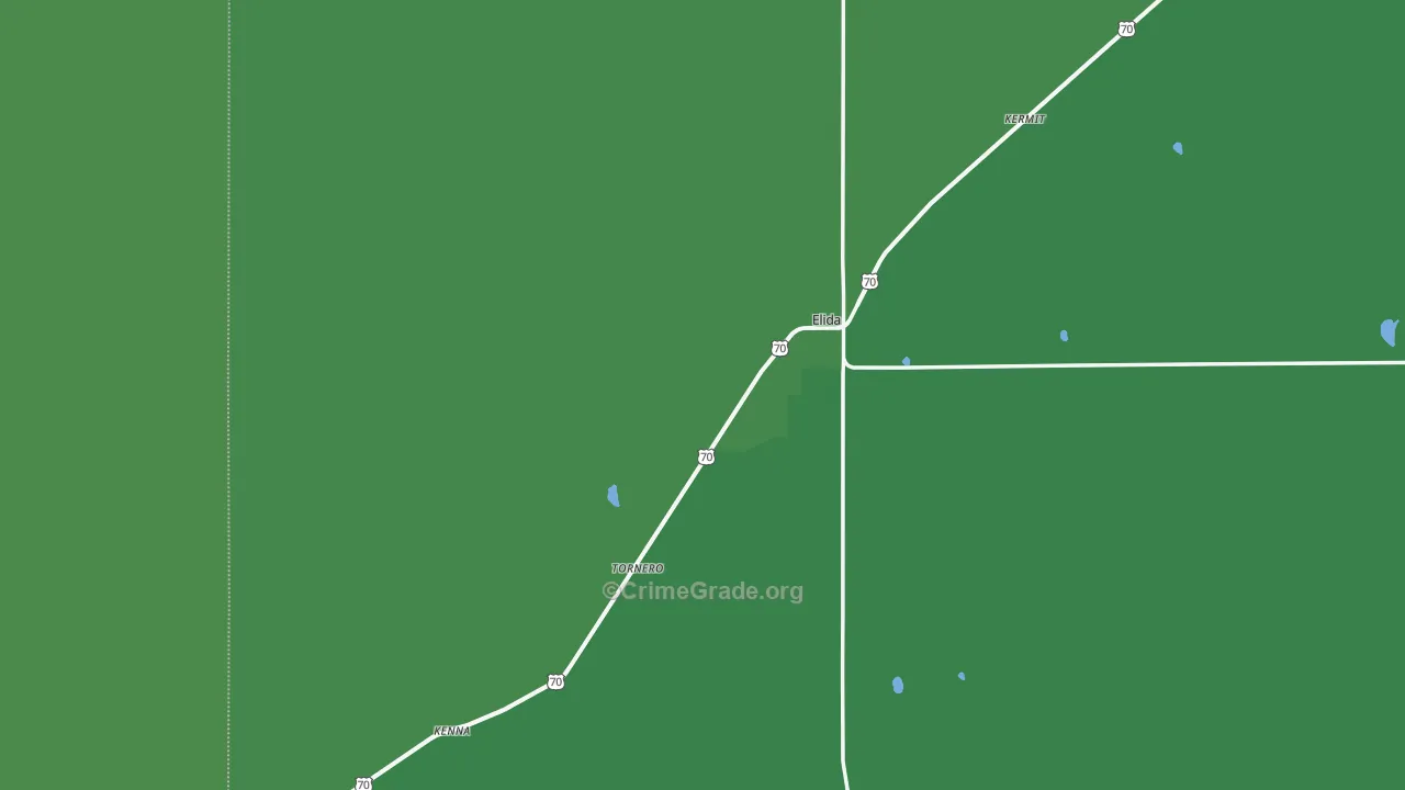 88116, NM Map of Vehicle Theft Rates