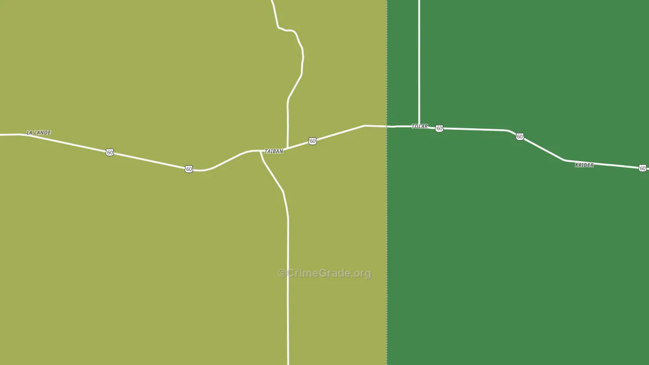 88134, NM Map of Vehicle Theft Rates