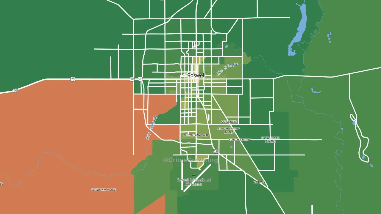 88203, NM Map of Vehicle Theft Rates