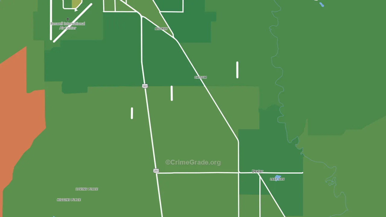 88230, NM Map of Vehicle Theft Rates