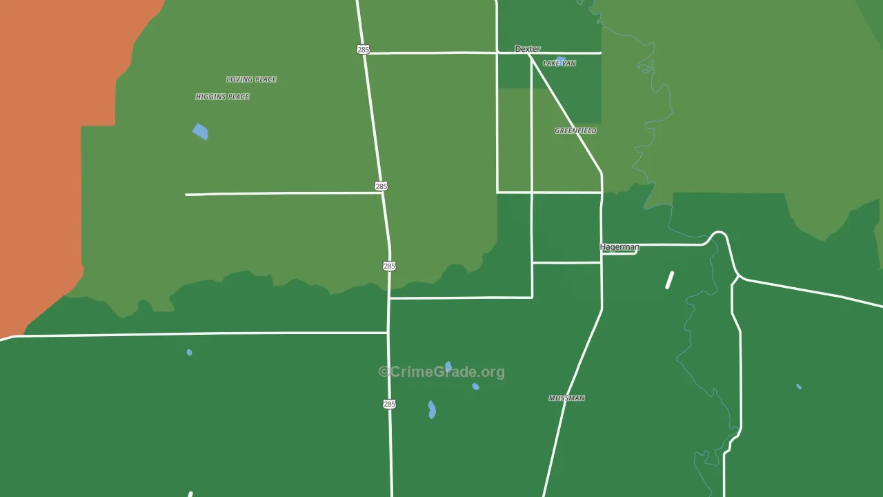 88232, NM Map of Vehicle Theft Rates