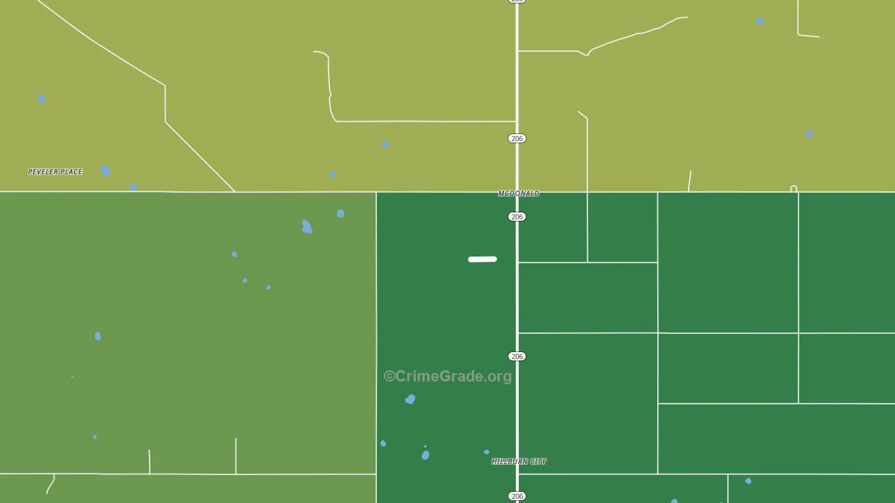 88262, NM Map of Vehicle Theft Rates