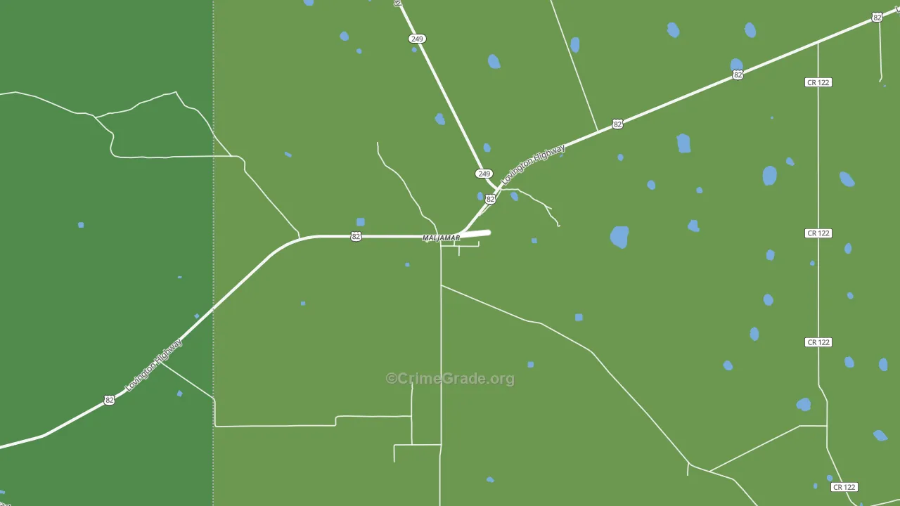 88264, NM Map of Vehicle Theft Rates