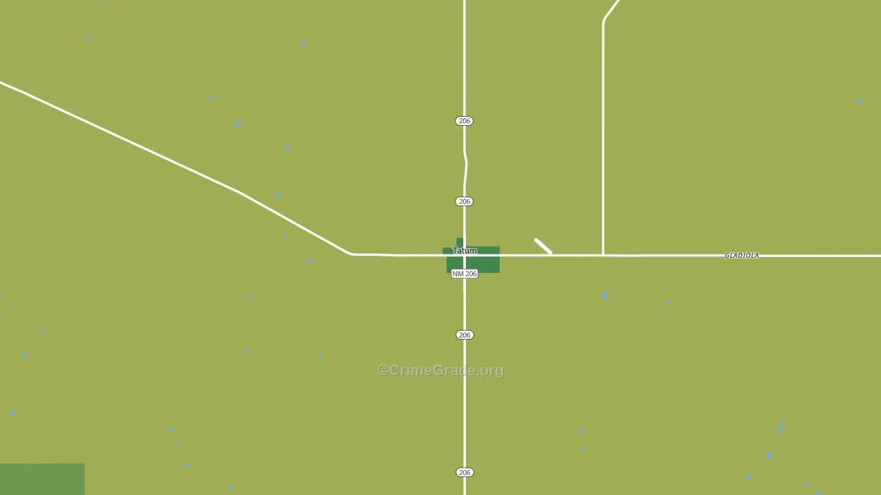 88267, NM Map of Vehicle Theft Rates