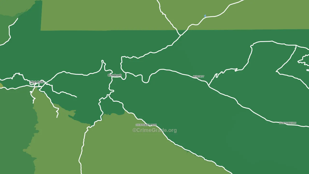 88317, NM Map of Vehicle Theft Rates