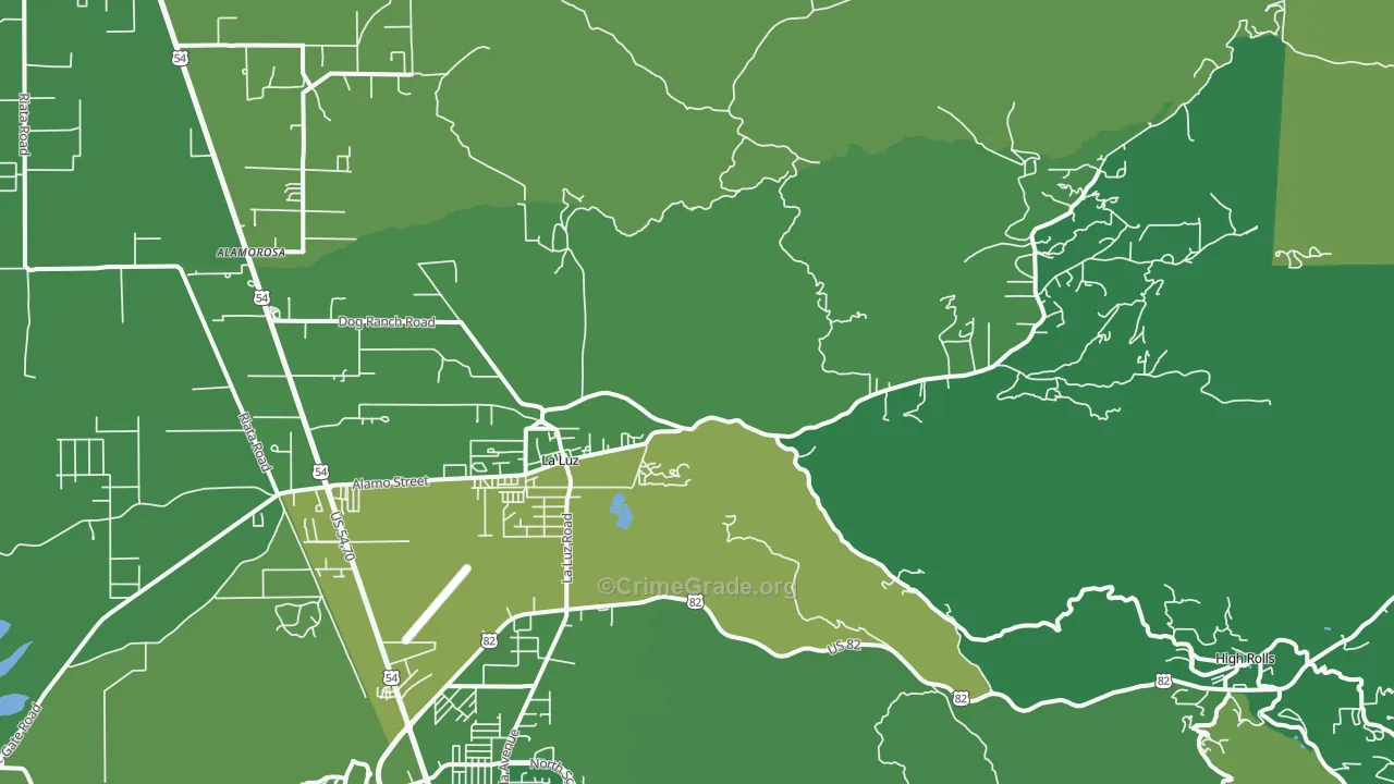 88337, NM Map of Vehicle Theft Rates
