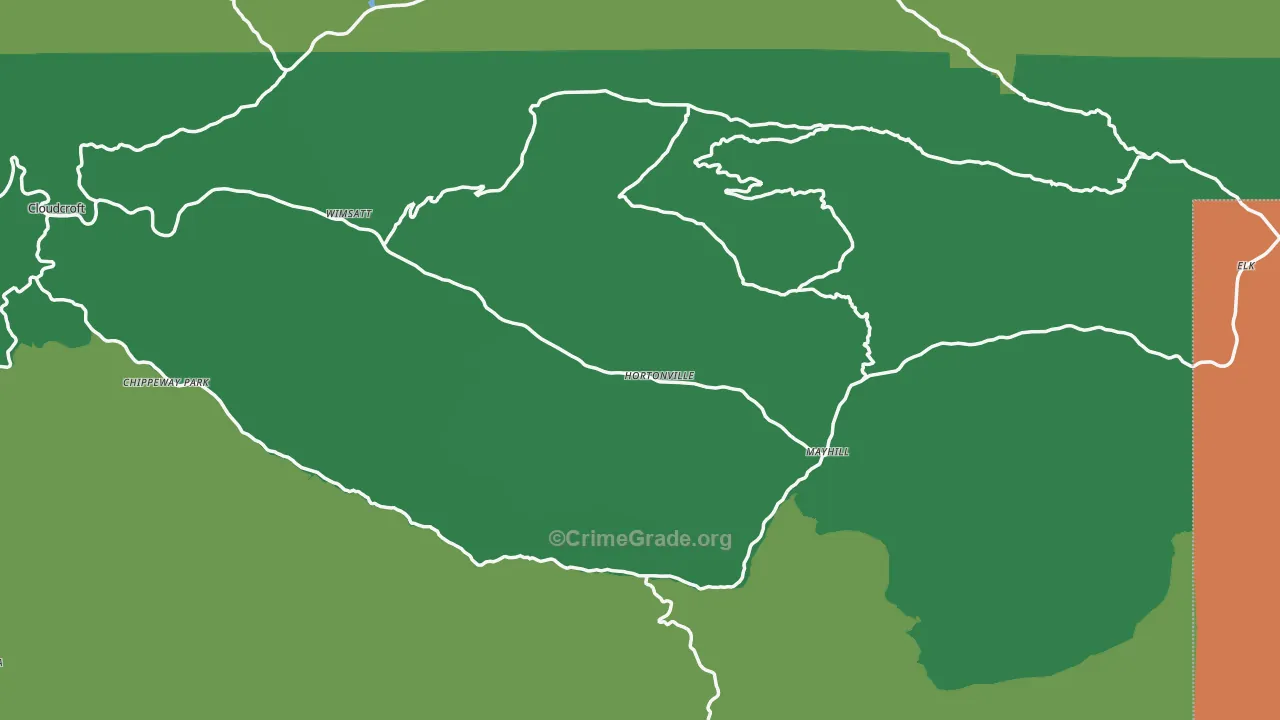 88339, NM Map of Vehicle Theft Rates