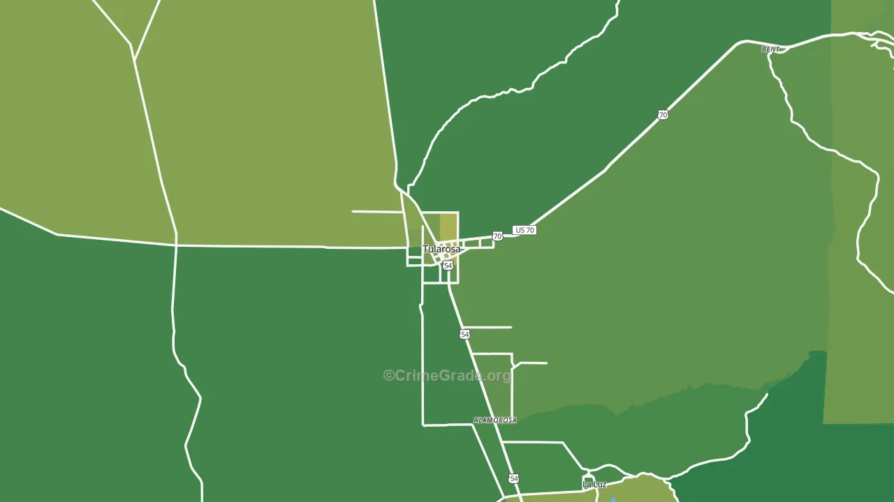 88352, NM Map of Vehicle Theft Rates