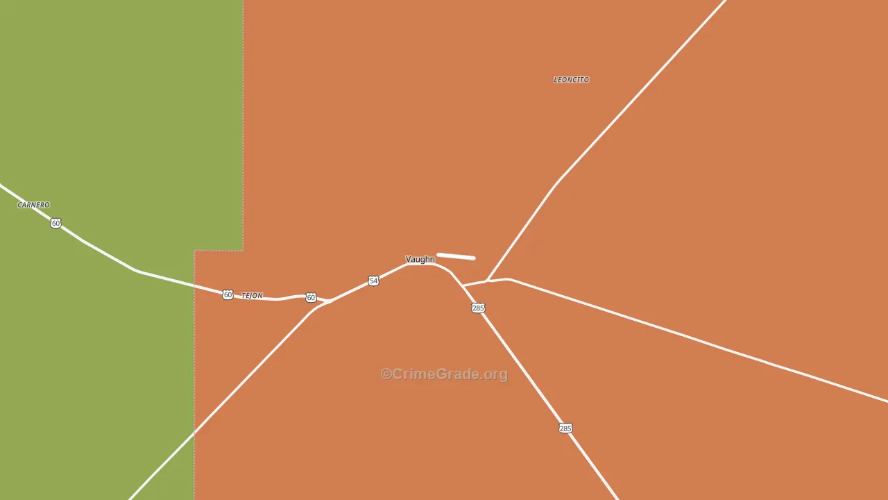88353, NM Map of Vehicle Theft Rates