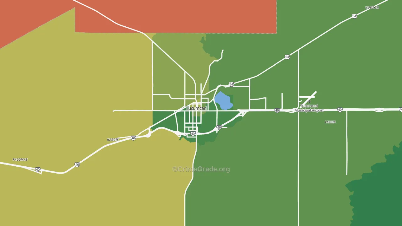 88401, NM Map of Vehicle Theft Rates