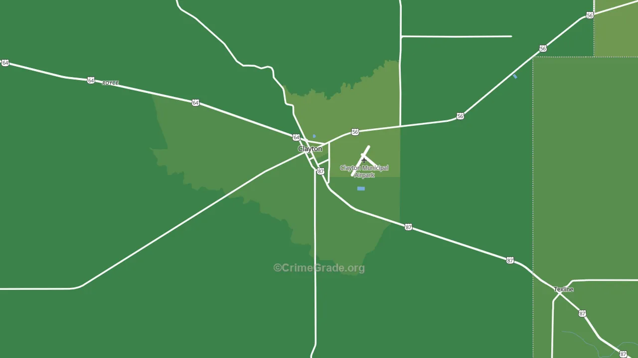 88415, NM Map of Vehicle Theft Rates