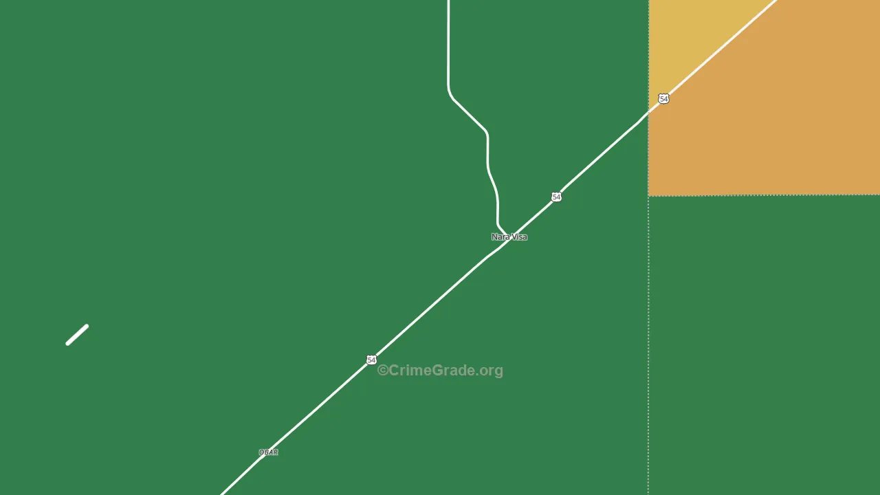 88430, NM Map of Vehicle Theft Rates
