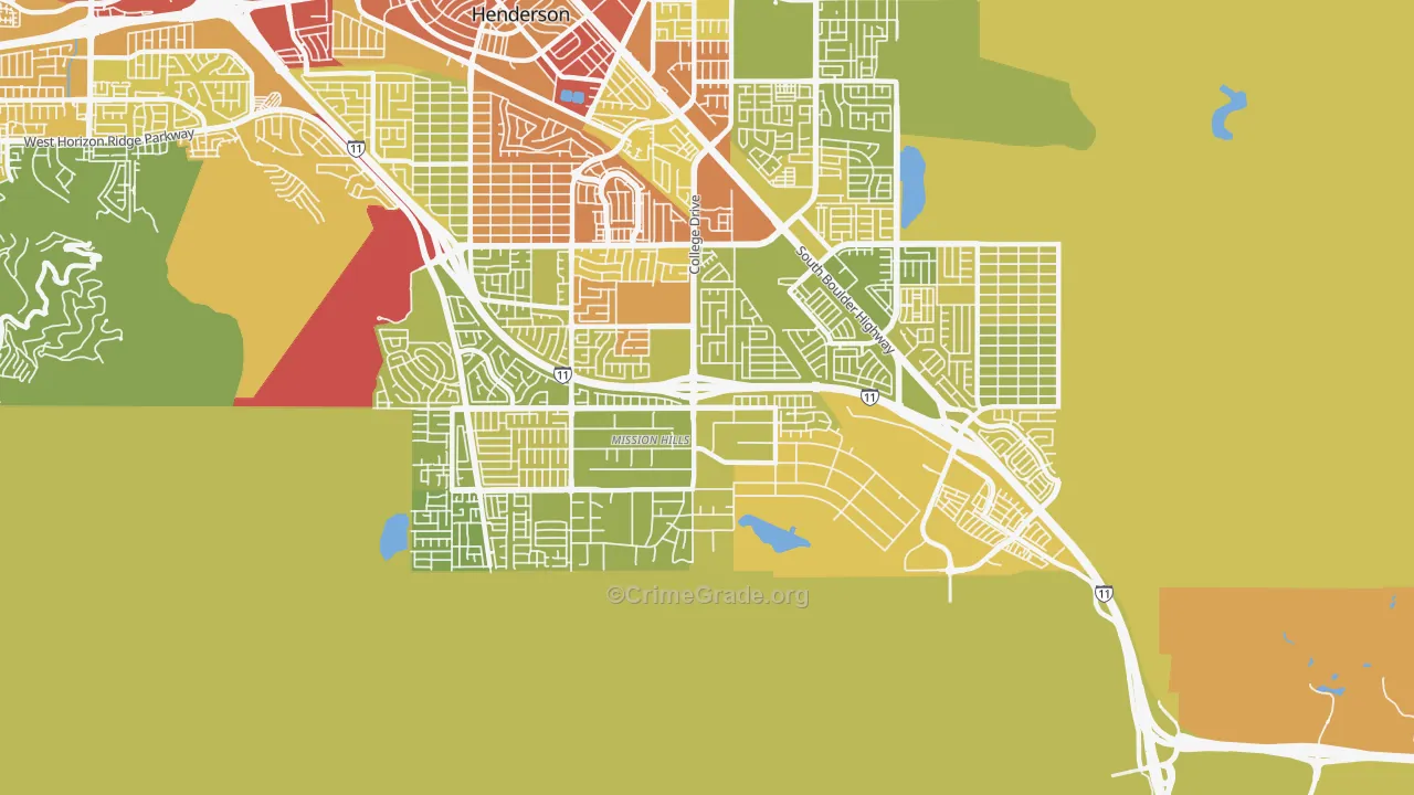 89002, NV Map of Vehicle Theft Rates