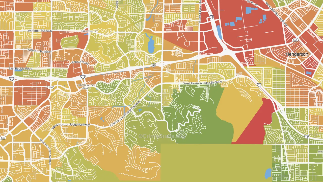 89012, NV Map of Vehicle Theft Rates