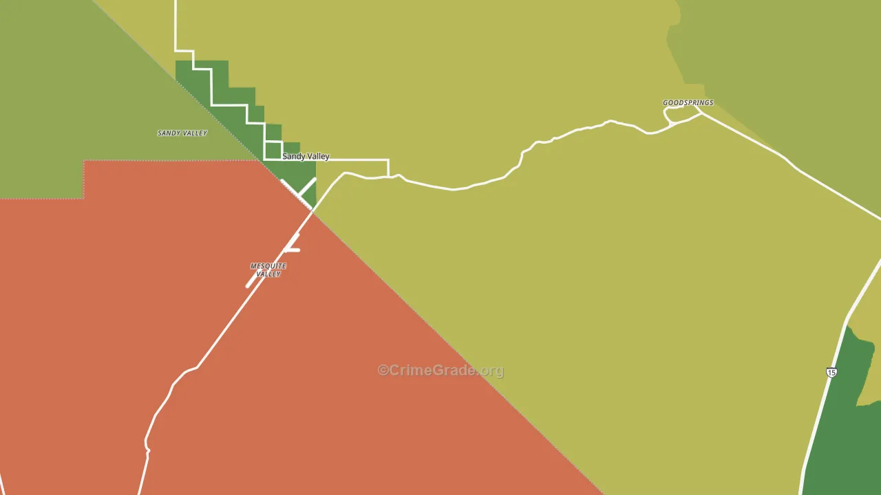 89019, NV Map of Vehicle Theft Rates