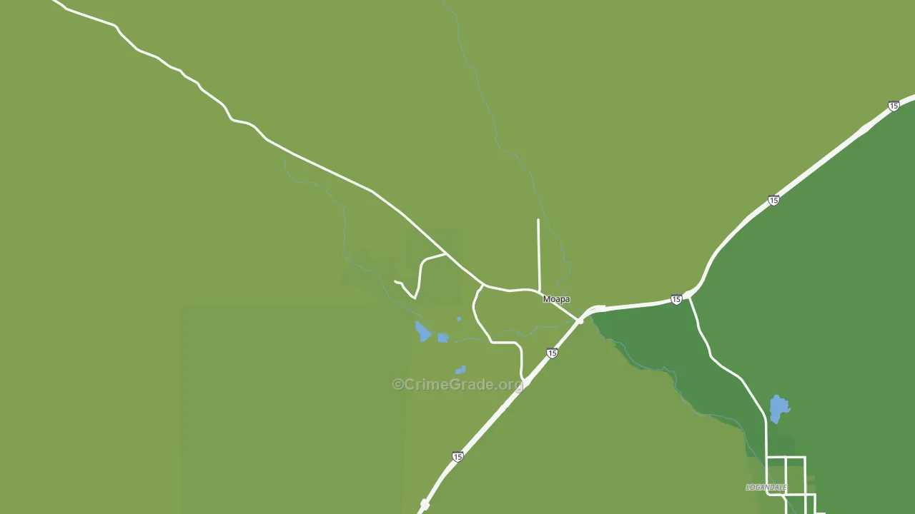 89025, NV Map of Vehicle Theft Rates