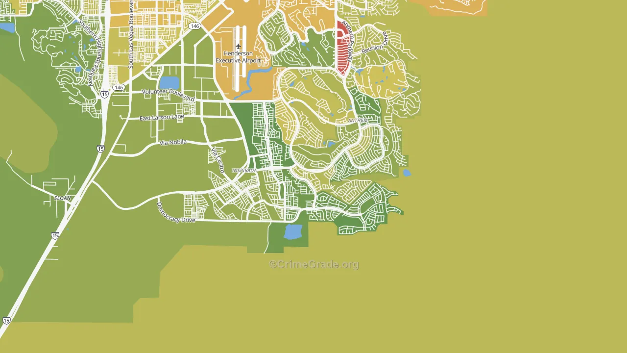 89044, NV Map of Vehicle Theft Rates