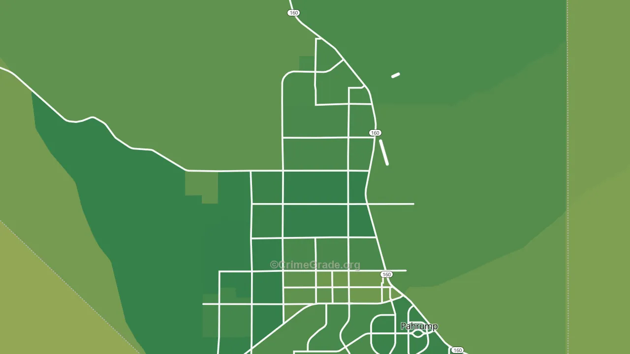 89060, NV Map of Vehicle Theft Rates