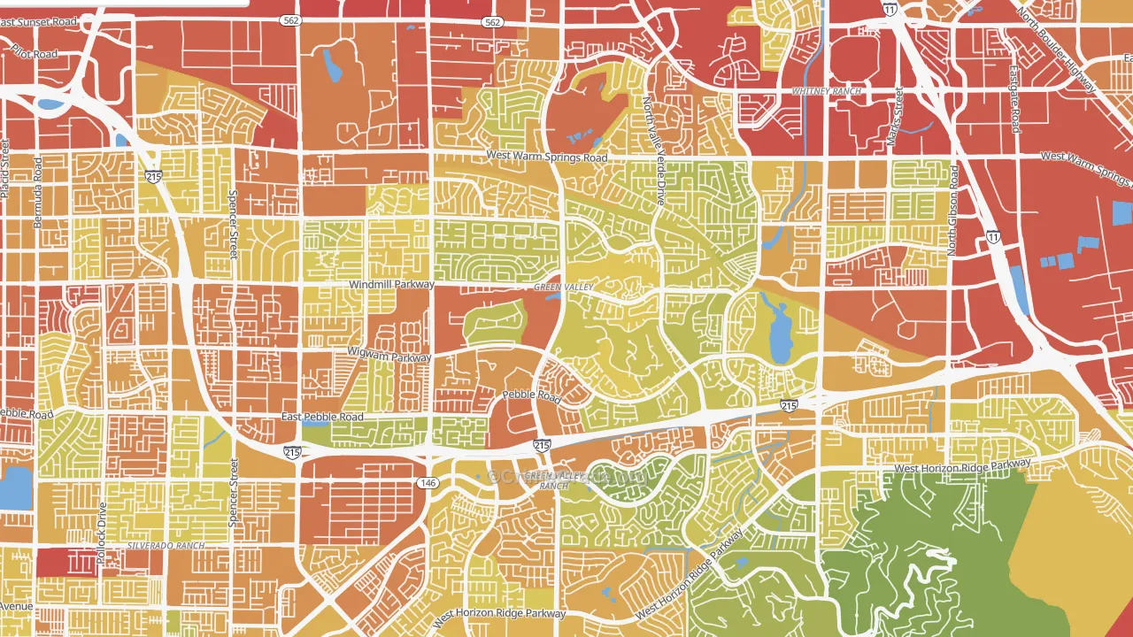 89074, NV Map of Vehicle Theft Rates