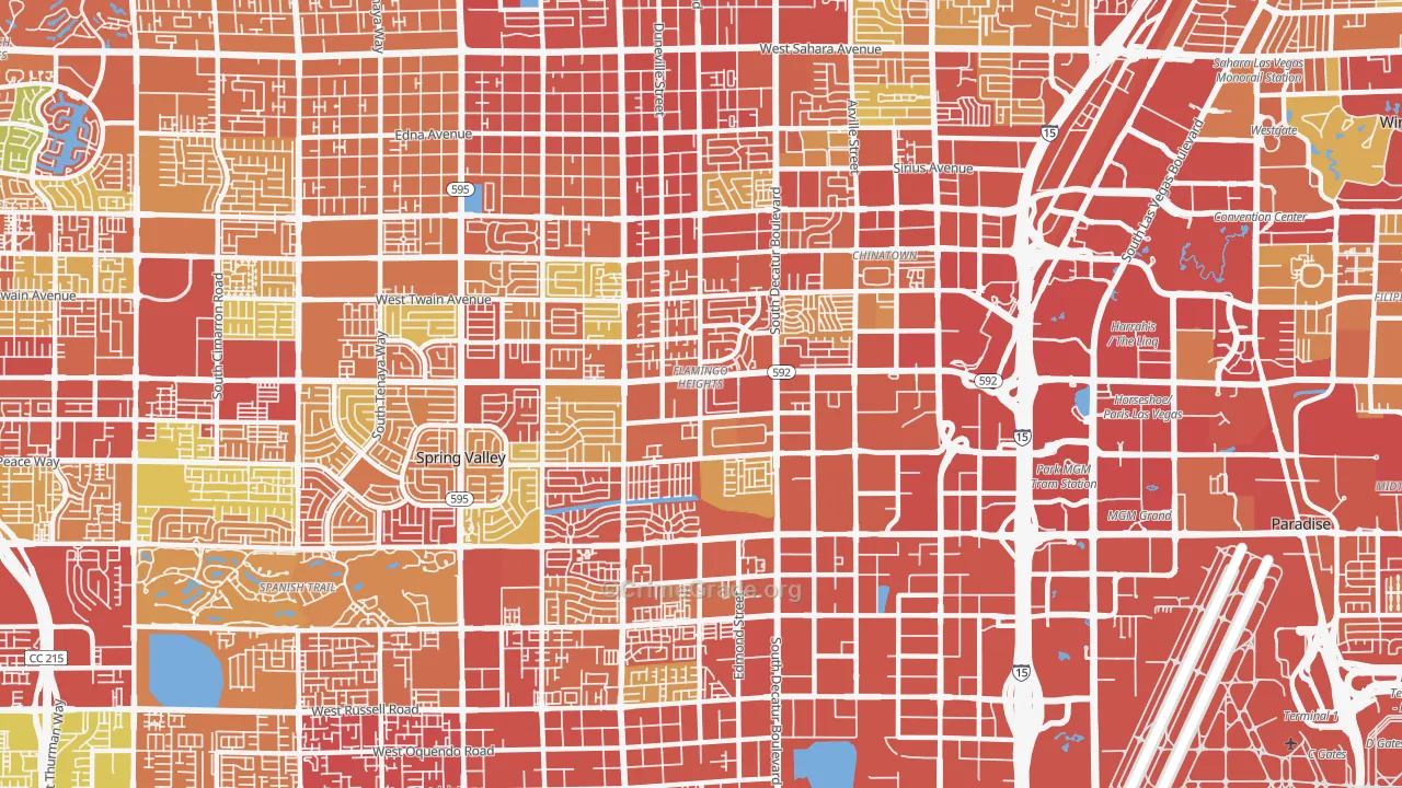 89103, NV Map of Vehicle Theft Rates