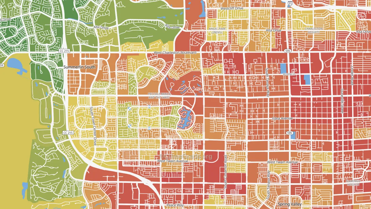 89117, NV Map of Vehicle Theft Rates