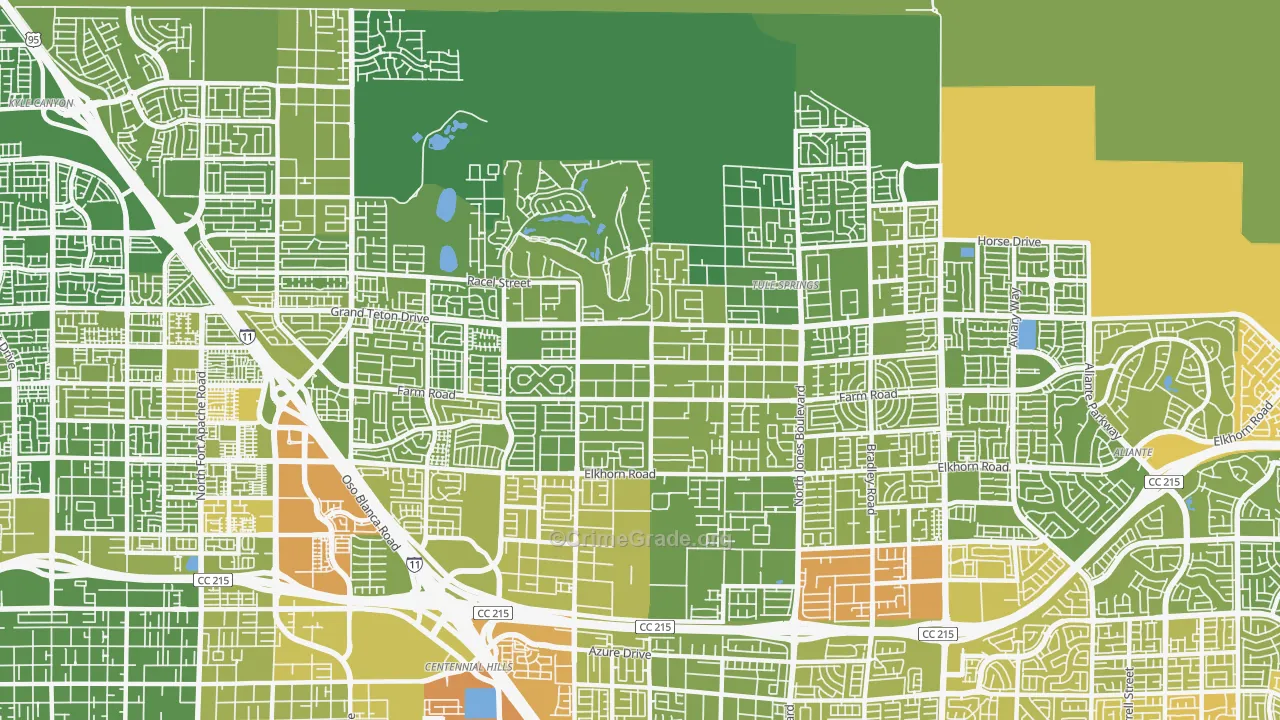 89131, NV Map of Vehicle Theft Rates