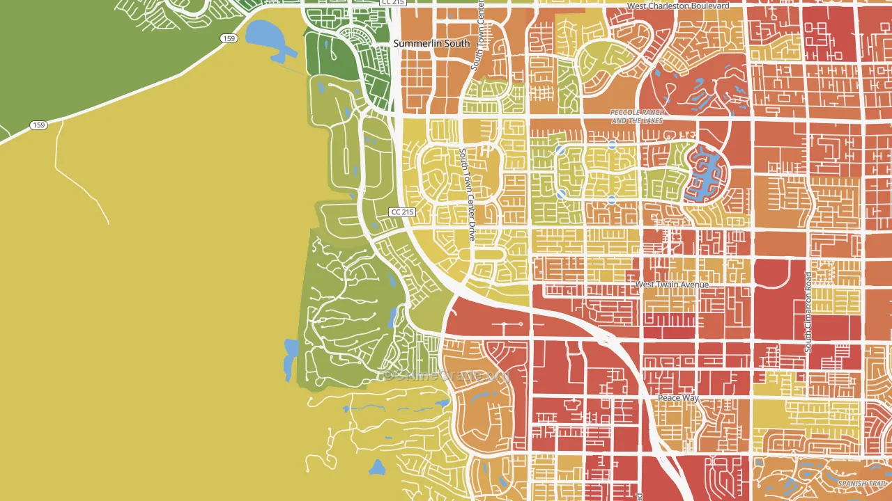 89135, NV Map of Vehicle Theft Rates