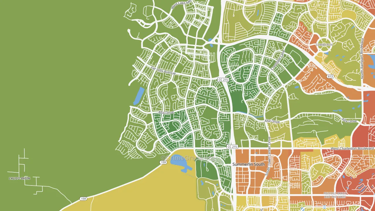 89138, NV Map of Vehicle Theft Rates