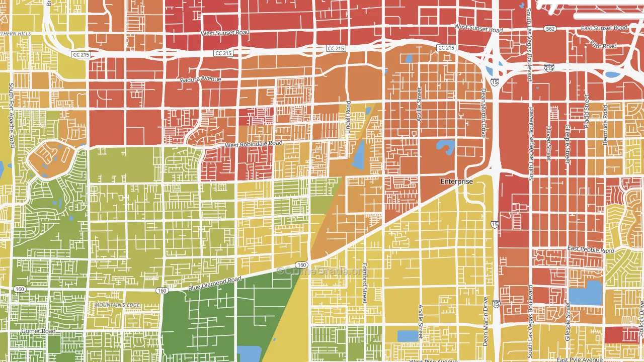 89139, NV Map of Vehicle Theft Rates