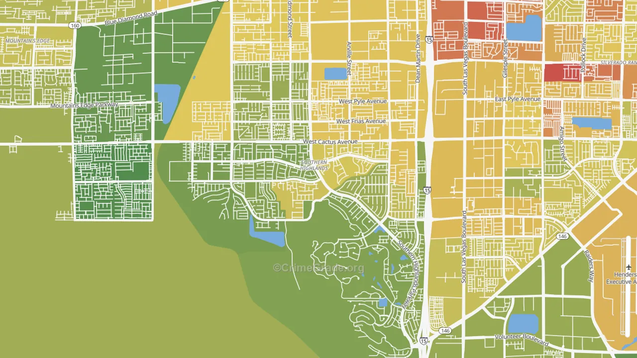 89141, NV Map of Vehicle Theft Rates