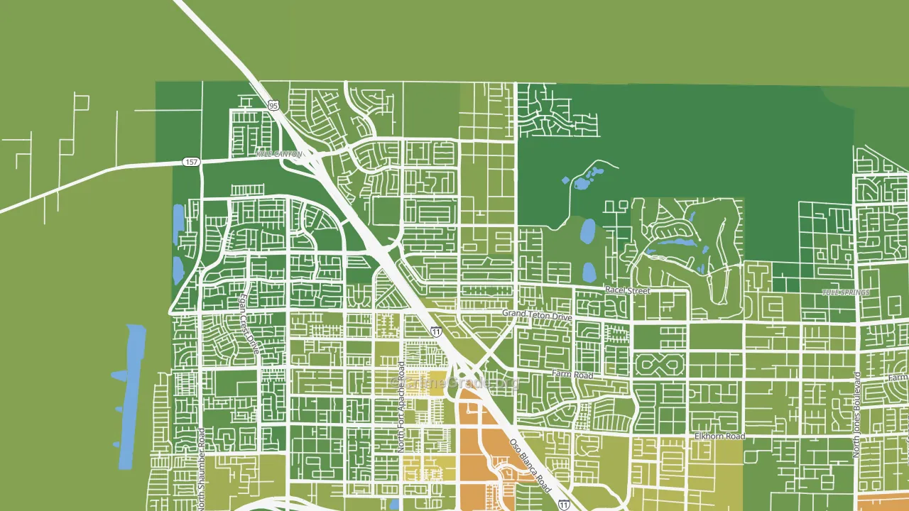 89143, NV Map of Vehicle Theft Rates