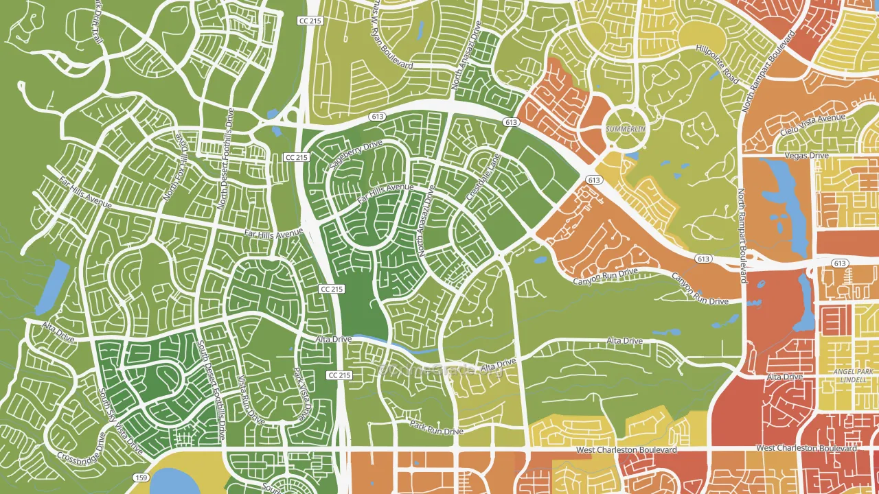 89144, NV Map of Vehicle Theft Rates